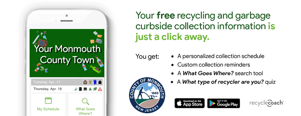 Download the Monmouth County Recycle Coach App for free today