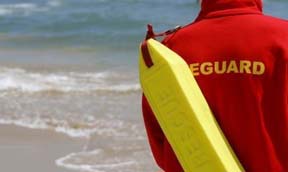 Lifeguard on ocean watch
