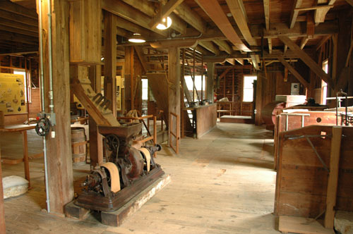 Interior view of Waln's Mill at Historic Walnford, Upper Freehold, NJ 