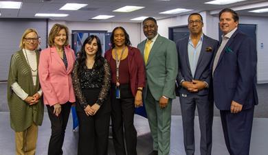 Representatives from Workforce Development, Commissioner Kiley and Peter-Donnell Boynton